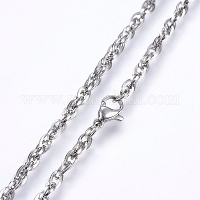 Не тускнеющие цепочки из нержавеющей стали 304 NJEW-F227-08P-07-1