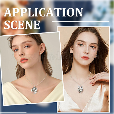 44 шт. 11 стиля подвески в тибетском стиле с кабошонами TIBE-SC0002-12-1