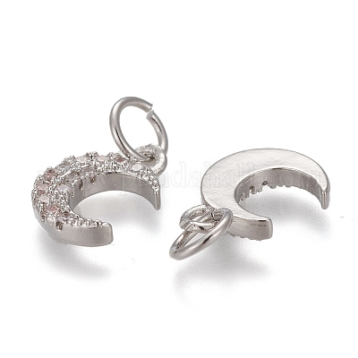 Латунные микропаве прозрачные кубические циркониевые подвески ZIRC-Z005-01C-1