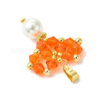 Бусины из ракушек и жемчуга стеклянные подвески PALLOY-MZ00432-05-1