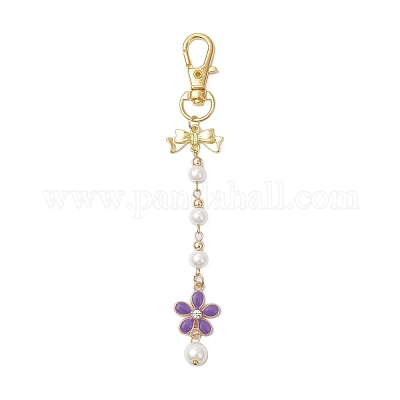 3 шт. 3-х цветная эмалевая подвеска в виде цветка HJEW-JM03673-1