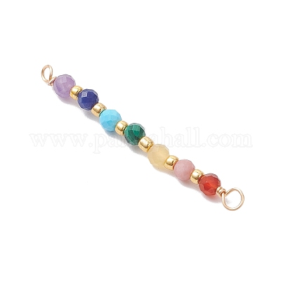 Подвески-коннекторы из натурального малахита PALLOY-JF04565-03-1