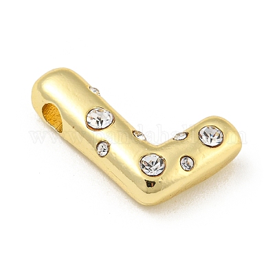 Латунные микропаве прозрачные подвески с фианитом KK-E093-04G-L-1