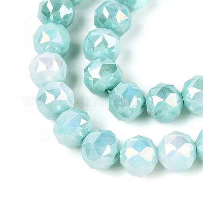 Антикоррозийные гальванические стеклянные бусины X-GLAA-N010-10mm-10-1