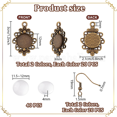 Сделай сам наборы сережек DIY-PH0024-41-1