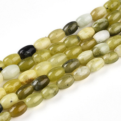 Природного нефрита Xiuyan бисер нитей G-N346-02A-11-1