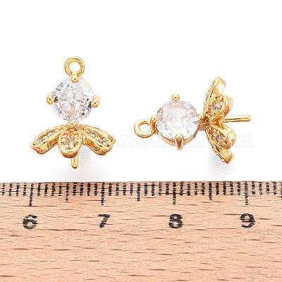 Латунный микро-паве кубический цирконий KK-N263-71G-1