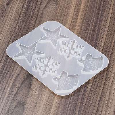 Рождественские силиконовые Молды DIY-K073-50B-1