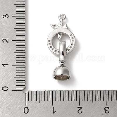 Стрекоза латунная микропаве прозрачный кубический цирконий складные застежки KK-A227-33P-1