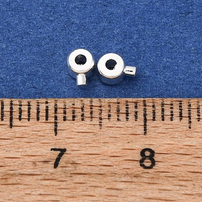 Зажимные бусины из латуни KK-Z030-17B-S-1