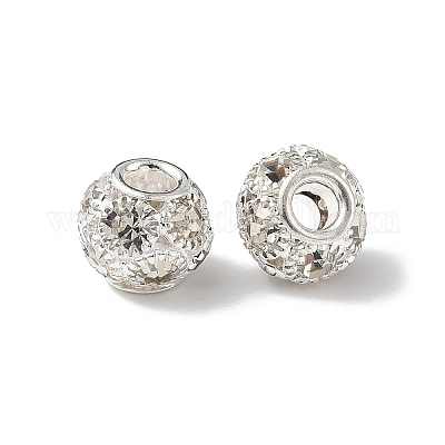 Латунные бусины со стразами &nbsp;KK-A267-03C-01S-1