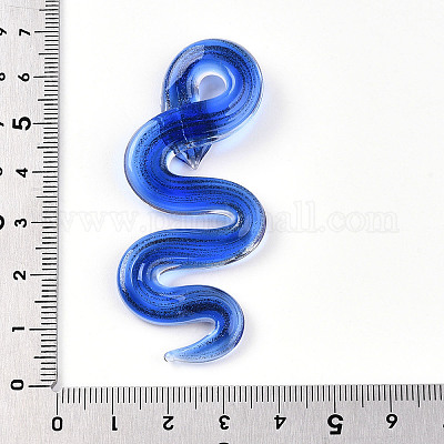 Ручной золотой песок Lampwork большие кулоны LAMP-T023-11B-1