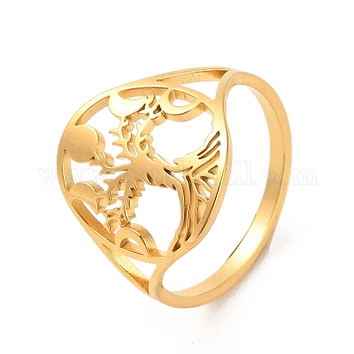 Кольца-манжеты из нержавеющей стали 304 RJEW-Q808-08G-1