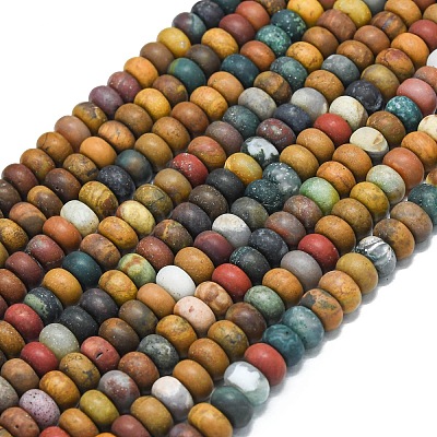 Океан Природный яшмы бисер нитей G-P575-A36-8x5mm-1