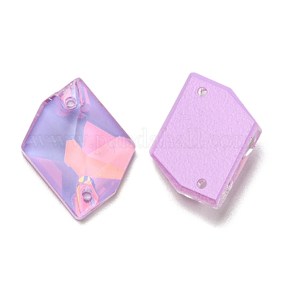 Мокко(мк) неправильный ромб пришить по стразам RGLA-G019-01D-1