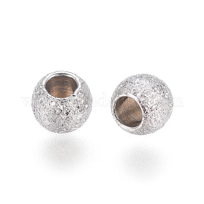 Не тускнеющие текстурированные бусины-разделители из нержавеющей стали марки 304 X-STAS-P108-04P-A-1