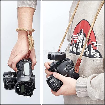 2 шт. 2 нейлоновых ремешка для камеры на шею и на запястье AJEW-NB0003-56A-1