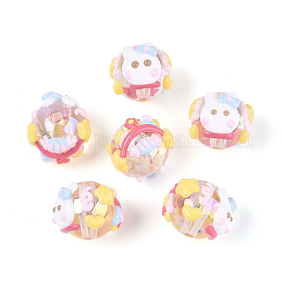 Акриловые бусины OACR-M021-03-1