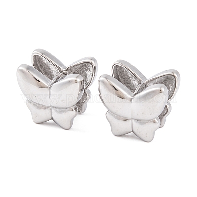 Некорневая нержавеющая сталь 304 серьги-кольца для женщин EJEW-A049-03P-1