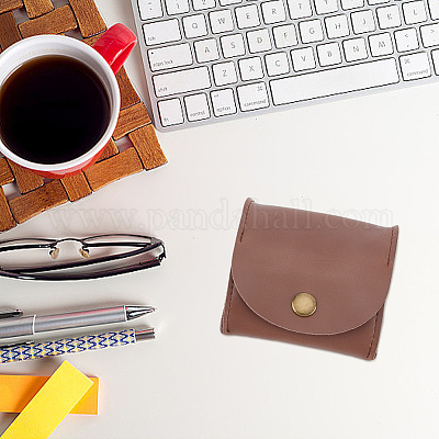 2 шт. 2-х цветные прямоугольные многоцелевые косметички из коровьей кожи AJEW-AN0007-40-1