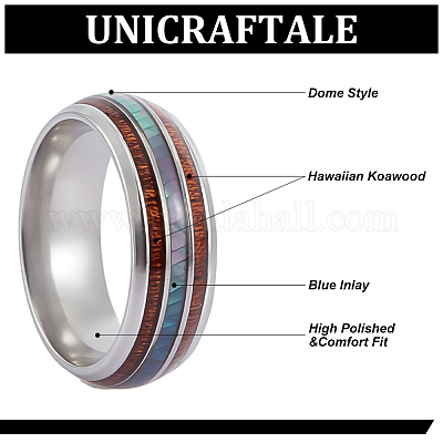 Кольцо из нержавеющей стали 201 для мужчин RJEW-WH0012-27A-01-1