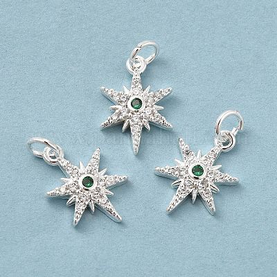 Стойки обшивки латунь микро проложить Циркон подвеску KK-E081-10S-1