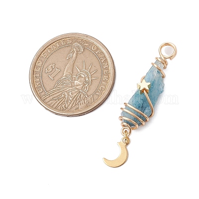 3 шт. 3 стиля гальванизированные натуральные кварцевые кристаллы самородки медная проволока обернутые подвески PALLOY-JF03127-1