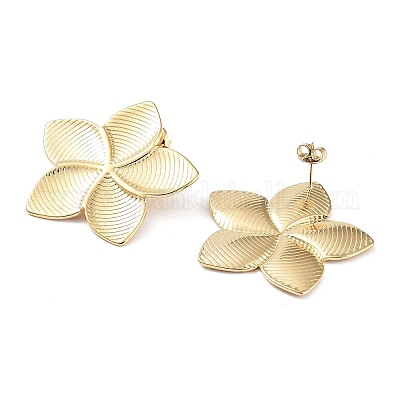 Серьги-гвоздики из нержавеющей стали 304 EJEW-P245-11G-1