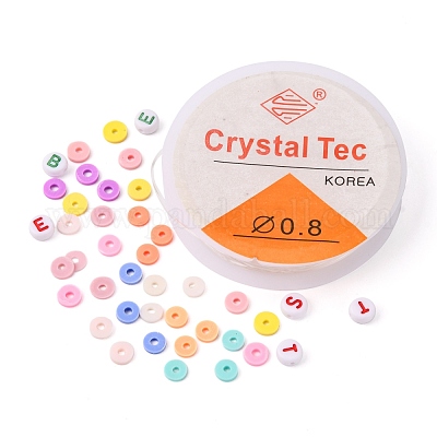 Набор для изготовления браслета с буквами и бусинами хейши своими руками DIY-FS0002-45-1