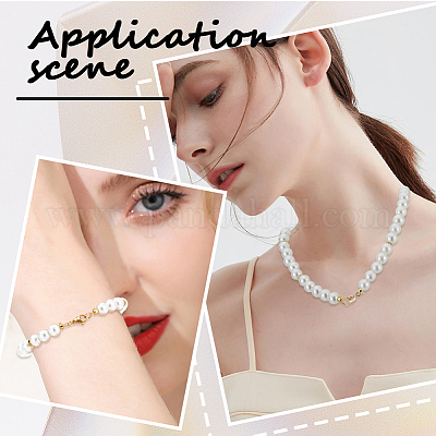 Зажимные бусины из латуни KK-SC0004-42G-1