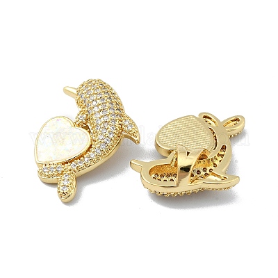 Латунные микропаве прозрачные подвески с фианитом KK-A221-21A-G-1