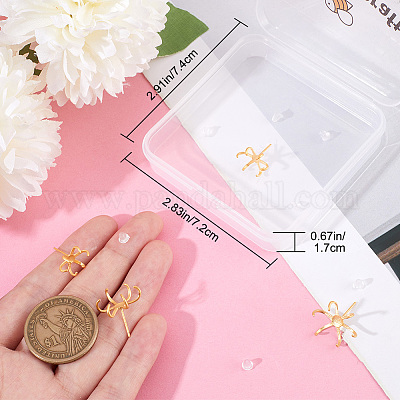 2 пара сережек-гвоздиков 2 размера 925 из стерлингового серебра FIND-BBC0001-47G-1