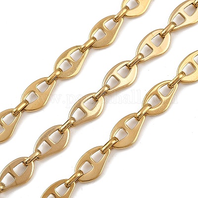 Ионное покрытие (ip) 304 нержавеющая сталь наггетсы звенья цепи CHS-S012-19G-1