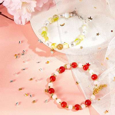 Зажимные бусины из латуни KK-AR0001-16-1