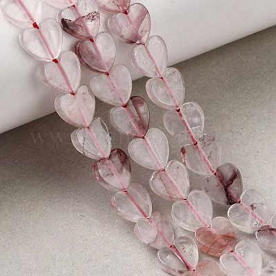 Натуральный гематоидный кварц / нитки из железистого кварца G-M403-A55-03-1