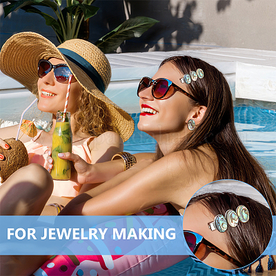 10 шт. кабошоны из натуральной ракушки пауа FIND-BC0005-54-1