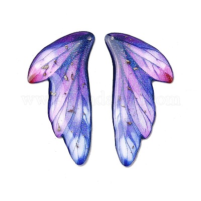 2 шт. подвески из прозрачной эпоксидной смолы RESI-A044-05C-1