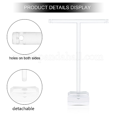 Т бар органическое стекло серьги стенд EDIS-OC0001-02-1