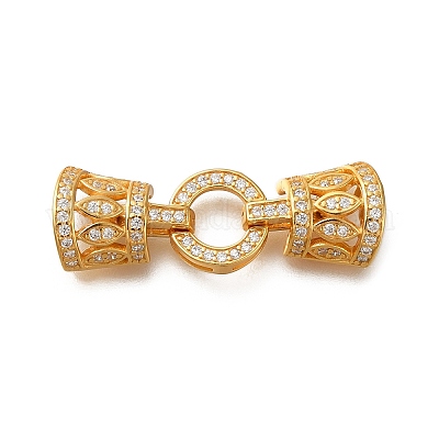 925 серебряная застежка с микропаве из прозрачного кубического циркония STER-M018-03G-1