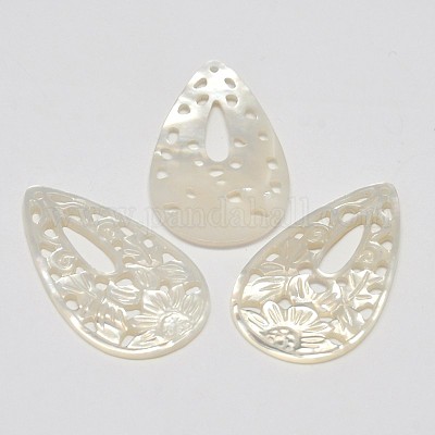 Естественно перламутр оболочки подвески SSHEL-L002-13-1