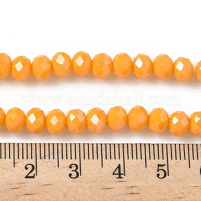 Стеклянные бусины с гальваническим покрытием  EGLA-XCP0001-20-1