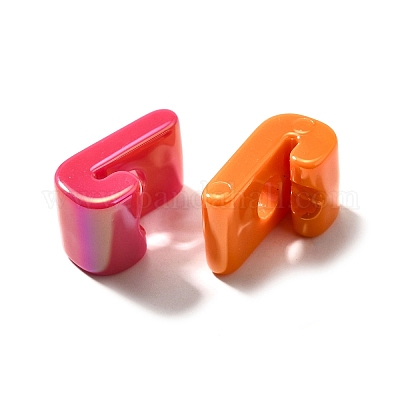 УФ-покрытие непрозрачные акриловые европейские бусины SACR-Z007-01J-1