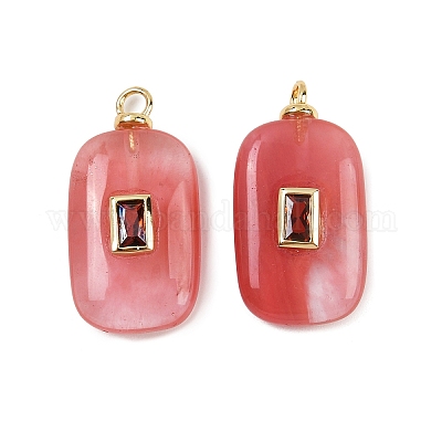 Вишневое из кварцевого стекла подвески KK-B157-43G-03-1