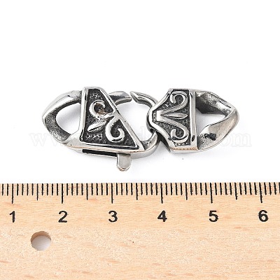 Застежки-лобстеры из хирургической нержавеющей стали 316 STAS-H234-13AS-1