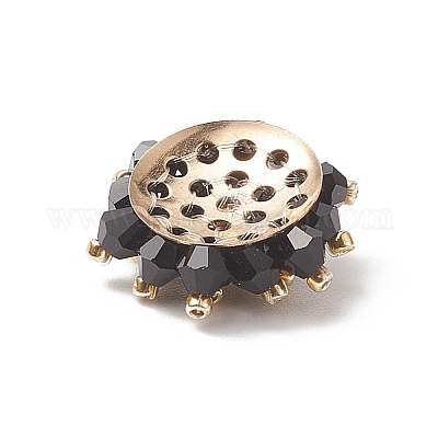 2шт 2 цветные стеклянные бусины кабошоны FIND-JF00107-1