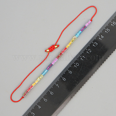 Женские браслеты-кубики из стеклянных бусин в стиле бохо AV5814-1