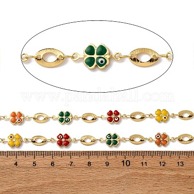 Латунный клевер с овальными звеньями KK-D422-09G-1