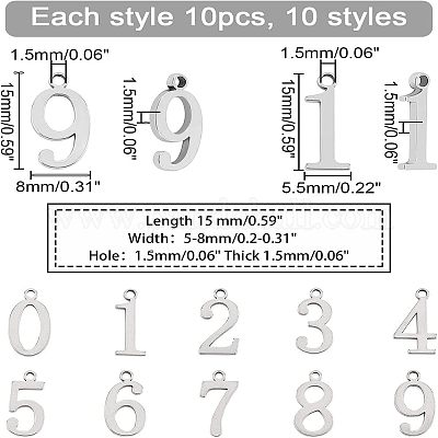 Подвески из нержавеющей стали 304 STAS-UN0013-09P-1