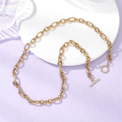 Цепочка Фигаро из нержавеющей стали 304 NJEW-JN05706-1