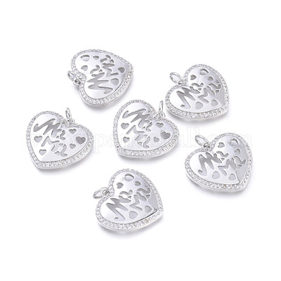 Латунные микро проложить кубического циркония подвески KK-I673-22P-1